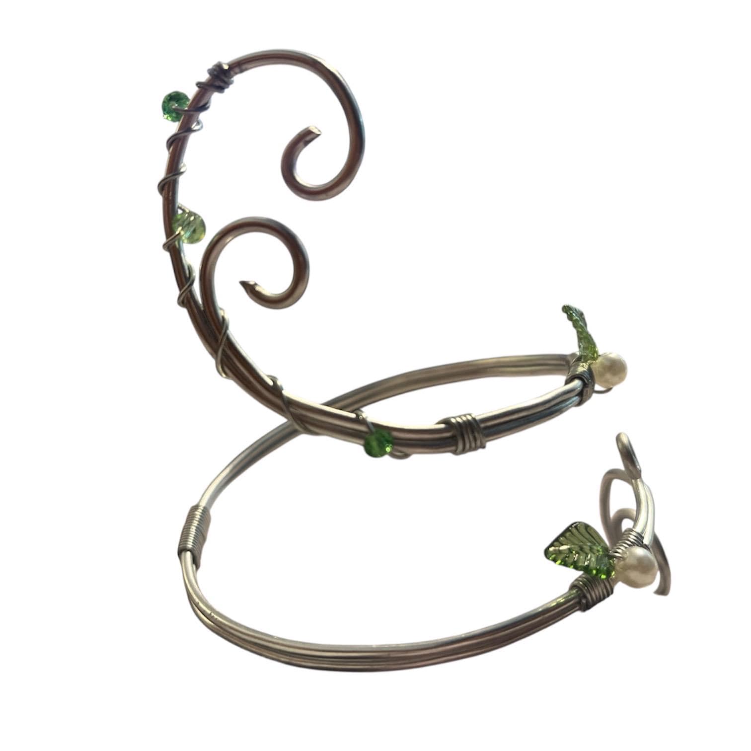 Whimsical Silver Vine Arm Cuff