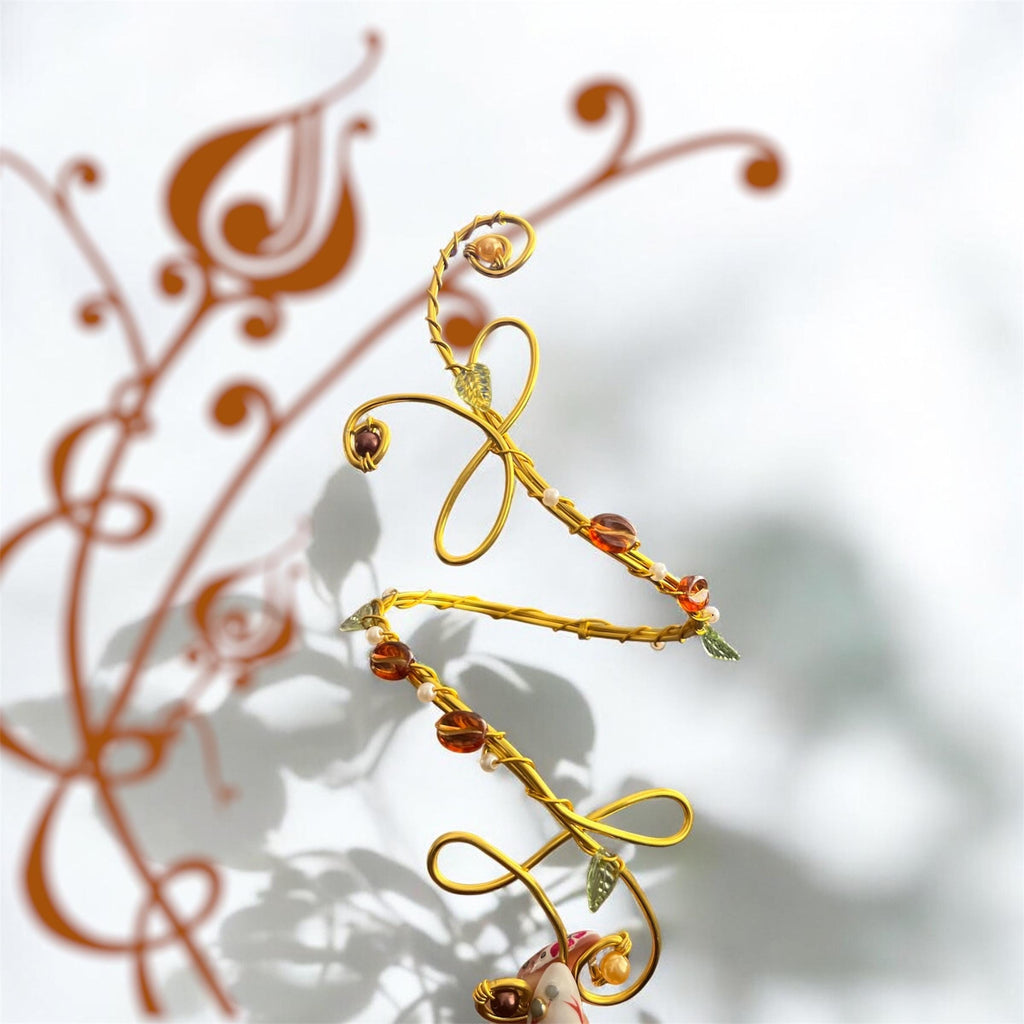 Whimsical Gold/ Silver Custom Arm Cuff